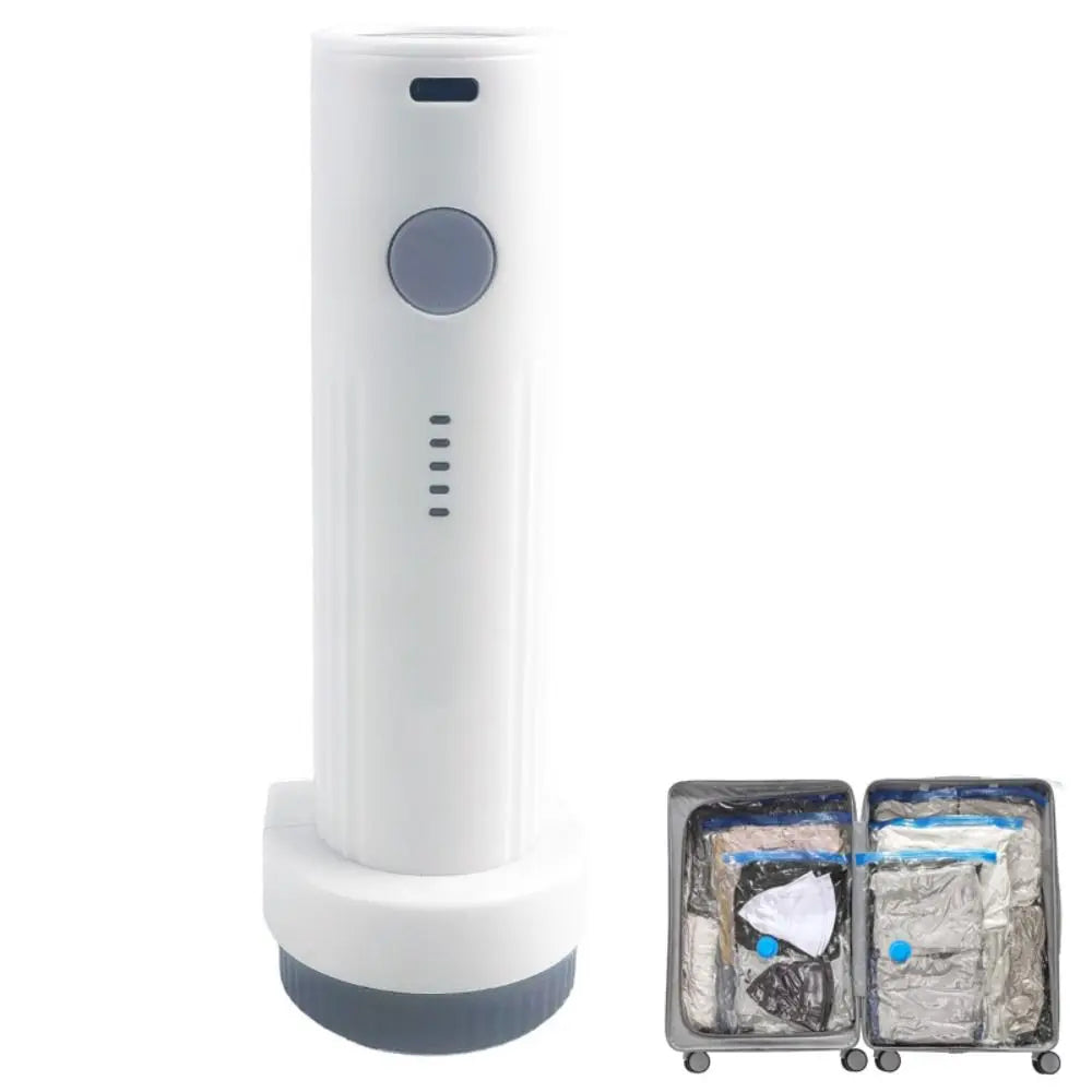 Rechargeable Electric Vacuum Pump Low Noise Portable Compressed Bag Air Pump Lightweight Mini Vacuum Bag Suction Pump Travel