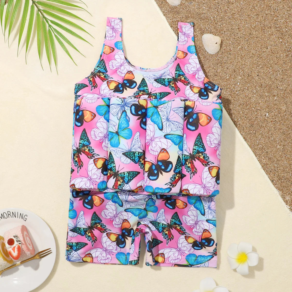 Buoyancy Swimsuit Kids One Piece Boys Girls Swimwear Suit Baby 1 2 3 4 5 Yrs Blue Space Dinosaur Children Swimming Training Vest