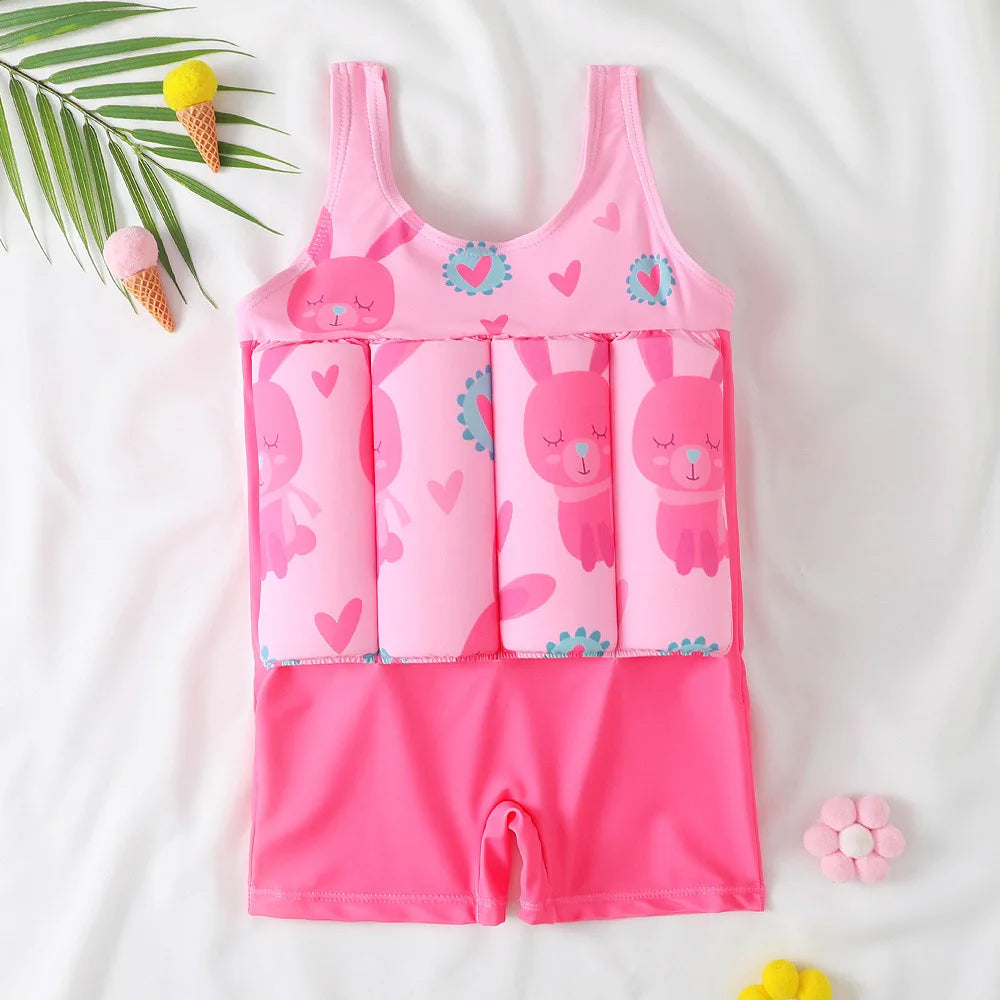 Buoyancy Swimsuit Kids One Piece Boys Girls Swimwear Suit Baby 1 2 3 4 5 Yrs Blue Space Dinosaur Children Swimming Training Vest